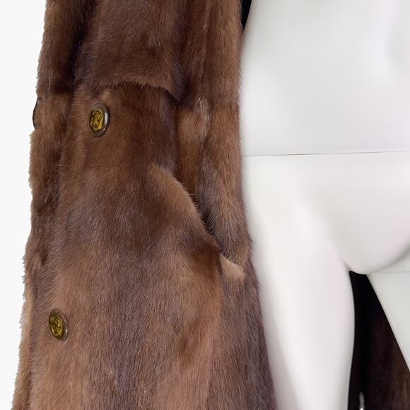 NWOT WILD FURS Genuine Bear Fur Reversible Raincoat (Green/Brown | Size M/L) - Picture 8 of 12